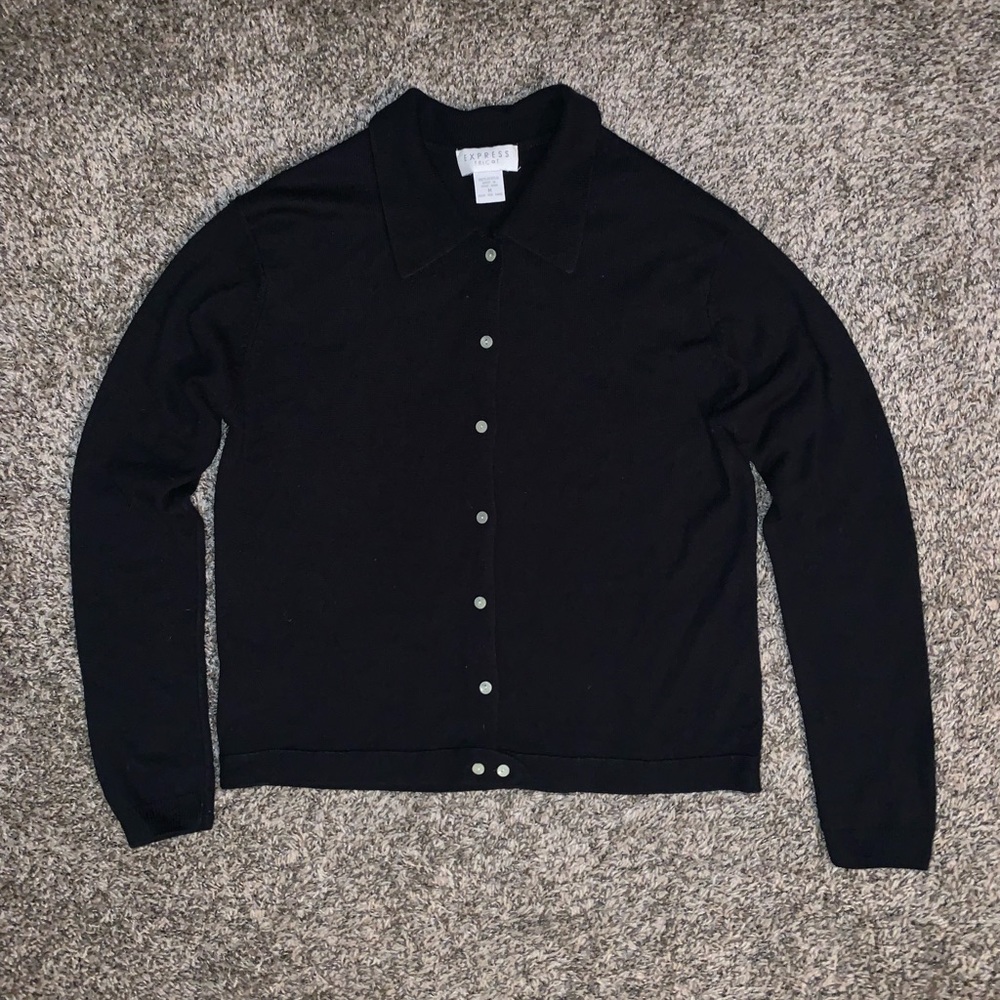 Express Tricot Button up sweater